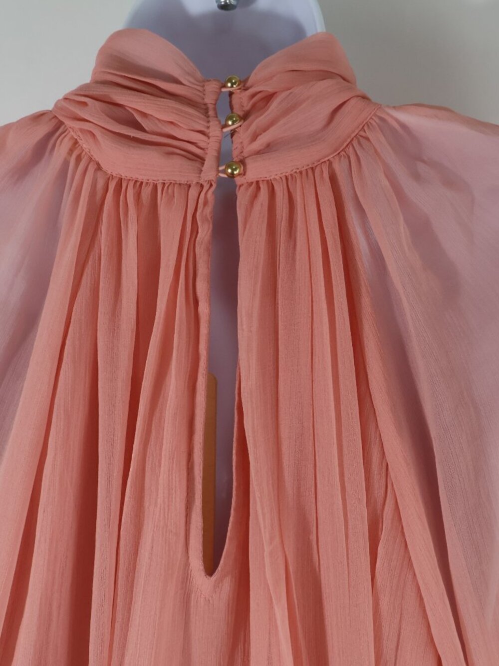 Anthropologie Let Me Be Long Sleeve Ruffle Mini Dress Tiered Flowy Sz Small NWT - Picture 4 of 7